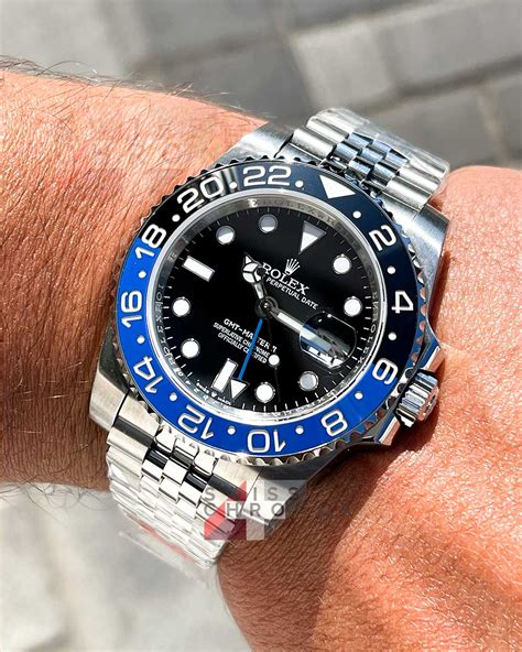 rolex batman style number|rolex gmt master 2 batman.